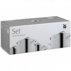 WMF Mini Kochgeschirr-Set, 5-teilig, ВМФ Набор кастрюль &quot;Mini&quot; из нержавеющей стали 18/10, 5 кастрюль+4 крышки