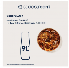 SodaStream Cola+Orange 440ml x 3stk, Сироп для напитков Кола-апельсин Набор 3 шт х 440 мл