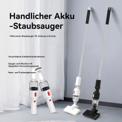 Hikeren Hikeren Akku-Handstaubsauger 40W Bodenstaubsauger,6000Pa 2 in 1 Stielstaubsauger Mit 3 Saugkopfe, Beutellos Schwarz Беспроводной ручной пылесос Hikeren. Пылесос для пола, 40 Вт, 6000 Па. Ручной пылесос 2 в 1 с 3 всасывающими головками, без мешка.
