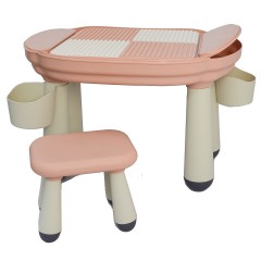 LittleTom Spieltisch oval inkl 1 Stuhl Rosa Овальный игровой стол с 1 стулом розовый