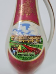 GVD BAVARIA Фарфоровая ваза-кувшин с позолотой &quot;Королевский замок&quot;, 19см, Германия, 1970-80гг.