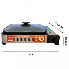 Alpen Camping Alpen Camping Gaskocher 2in1 Gas Kocher Campingkocher + Grillplatte Gasgrill Outdoor Camping Kocher  Газовая плита Alpen для кемпинга, газовая плита 2-в-1, походная плита + гриль, газовый гриль, уличная походная плита