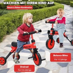 COSTWAY Kinder Laufrad Dreirad  Balance Bike Детский беговел трехколесный велосипед