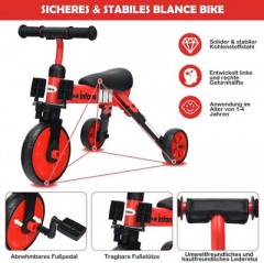 COSTWAY Kinder Laufrad Dreirad  Balance Bike Детский беговел трехколесный велосипед