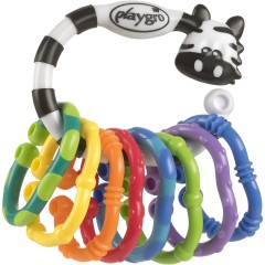 Playgro Beissring-Rasselkette Zebra 9-teilig Цепочка-погремушка &amp;quot;зебра&amp;quot; из 9 предметов