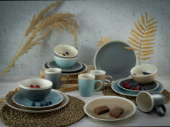 Creatable Creatable Kombiservice 16-tlg. NORDIC LIVING COOL  anthrazit Создаваемый комбинированный сервиз 16 шт. НОРДИЧЕСКАЯ ЖИЗНЬ КРУТАЯ