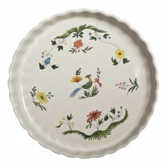Gien Fayencerie Gien 'Oiseaux Paradis' Quicheform 29 cm Gien &quot;Oiseaux Paradis&quot; Блюдо для запекания 29 см