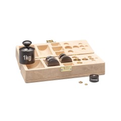 Wissner aktiv lernen Gewichtssatz 2kg 13 Gewichte im RE-Wood-Kasten Набор гирь 2 кг 13 гирь в коробке RE-Wood