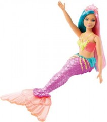 Mattel Barbie Dreamtopia Meerjungfrau Puppe (turkis- und pinkfarbenes Haar) Кукла-русалка Barbie Dreamtopia (бирюзовые и розовые волосы)