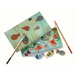 DJECO Angelspiel Bunte Fische Игра Рыбалка Разноцветная рыба