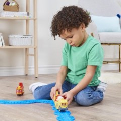 Spin Master Mighty Express Motorisierter Zug  Baut-es Bruno mit Guterwaggon Моторизованный поезд Mighty Express Build-it Bruno with Goods Car