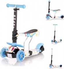 Kinderroller Laufrad 2 in 1 Smart PU Rader Roller Крыльчатка для детского самоката 2 в 1 умный самокат с колесами PU
