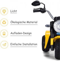 COSTWAY Kindermotorrad 6V Elektro Motorrad Детский мотоцикл 6V электрический мотоцикл