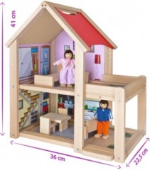Eichhorn Puppenhaus aus Holz Деревянный кукольный домик