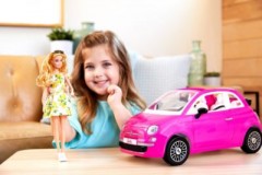Mattel Barbie Auto Fiat Cabrio (pink) Автомобиль Барби Fiat Convertible (розовый)