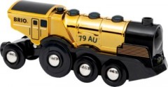 BRIO BRIO Goldene Batterielok mit Licht und Sound BRIO Золотой аккумуляторный локомотив со светом и звуком