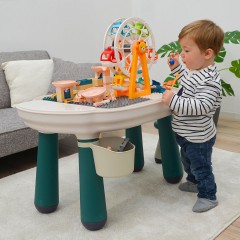 LittleTom Spieltisch oval inkl 1 Stuhl Dunkelgrun Игровой стол овальный