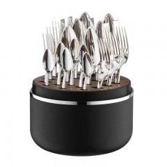 Robbe &amp; Berking Robbe &amp; Berking Riva - 925 Sterling Silber The Box inklusive 24-tlg. Menubesteck-Set Frozen Black Robbe &amp;amp; Berking Riva - Серебро 925 пробы Коробка, включающая 24 шт. Набор столовых приборов Frozen Black