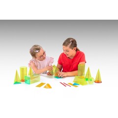 Wissner aktiv lernen Korperformensatz 15 cm 10 Geokorper mit Schnitten und Mittelachsen (38 Teile) Набор твердых форм 15 см 10 геотел с сечениями и центральными осями (38 деталей)