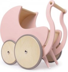 Kinderfeets Retro Puppenwagen aus Holz Деревянная кукольная коляска ретро