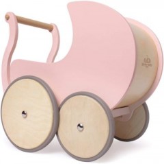 Kinderfeets Retro Puppenwagen aus Holz Деревянная кукольная коляска ретро