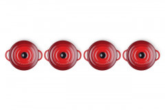 Le Creuset LE CREUSET Mini-Cocotte 4er-Set rot LE CREUSET мини-кокотки, набор из 4 шт.