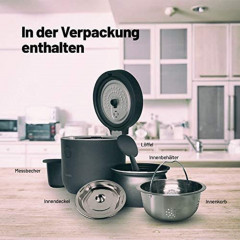 Lauben Lauben Reiskocher Low Sugar Rice Cooker 1500AT Schwarz Рисоварка Lauben Рисоварка с низким содержанием сахара 1500AT