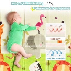 COSTWAY Spielmatte faltbar 200 x 180 cm Складной игровой коврик 200 x 180 см