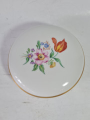 Шкатулка винтажная H&amp;G Selb Heinrich Bavaria, художник П.Кунтслер, белый фарфор с красочным цветочным декором, 13,5 x 4,5 см, Германия, 1970-80гг.