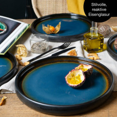 Moritz &amp; Moritz Moritz &amp; Moritz Speiseteller 4-tlg. REACTIV blau Обеденные тарелки Moritz &amp;amp; Moritz 4 шт. РЕАКТИВНЫЙ