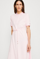 Tommy Hilfiger OPENWORK  Shirt dress pastel pink АЖУР Платье-рубашка пастельно-розовый