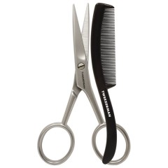 Tweezerman Bartschere + Kamm Schere Pflege-Accessoires, 1 шт.