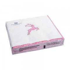 Gmundner Keramik Gmundner Keramik Rosa Hirsch Servietten Lunch 33x33 cm 20 Stuck Салфетки Gmundner Ceramics Pink Deer Lunch Салфетки 33x33 см 20 шт.