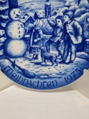 Bareuther Bavaria Декоративная тарелка &quot;Снеговик&quot;, 20см, Германия, 1975г.