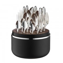 Robbe &amp; Berking Robbe &amp; Berking Martele - 925 Sterling Silber The Box inklusive 24-tlg. Menubesteck-Set Frozen Black Robbe &amp;amp; Berking Martele - Серебро 925 пробы Коробка, включающая 24 шт. Набор столовых приборов Frozen Black
