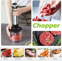 EUARY EUARY Stabmixer Elektrische Stabmixer 5 in1 Purierstab Set Mixstab Hand Blender Mixer, Purierstabmixer Edelstahl 5 in 1 set 1000w Handmixer Zauberstab Mixer  Ручной блендер EUARY, электрический ручной блендер, набор ручных блендеров 5 в 1, палочка д