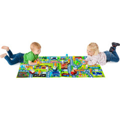 Molto Bausteine Set + Elektroauto + Spielmatte 124 x 75 cm Набор строительных блоков + электромобиль + игровой коврик 124 x 75 см