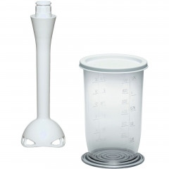 BOSCH BOSCH Handmixer, Skalierter Mixbecher mit Deckel zur Aufbewahrung von Resten im Kuhlschrank  Ручной миксер BOSCH, чашка для смешивания с масштабной шкалой и крышкой для хранения остатков в холодильнике