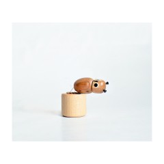 Holzspielzeug Wackelfigur Eule Деревянная игрушка кивая сова