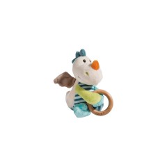 NICI Greifling Drache Dragilu 15cm mit Holzring und Glocke (43705) Игрушка-клатч дракон Драгилу 15см с деревянным кольцом и колокольчиком (43705)