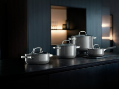 WMF WMF Topf-Set 3-tlg, FUSIONTEC MINERAL PLATINUM grau Набор кастрюль WMF, 3 предмета, FUSIONTEC MINERAL PLATINUM