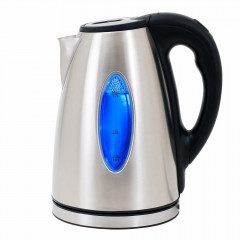 Deuba Deuba Wasserkocher, 1.7 l, 2200 W, Edelstahl LED Glas BPA-Frei Kabellos Kalkfilter Uberhitzungsschutz Schwarz Чайник Deuba, 1,7 л, 2200 Вт, нержавеющая сталь, светодиодное стекло, беспроводной фильтр от накипи, без BPA, защита от перегрева