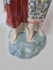 Винтажная статуэтка ZNK Polonne &quot;Пара в национальных костюмах&quot;, 27 x 12см, Германия, 1960-70гг.