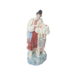 Винтажная статуэтка ZNK Polonne &quot;Пара в национальных костюмах&quot;, 27 x 12см, Германия, 1960-70гг.