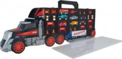 Dickie Toys Grosser Truck Tragekoffer inkl. 8 Die-Cast Fahrzeugen  Helikopter Большой кейс для грузовых автомобилей, включающий 8 литых автомобилей и вертолеты.