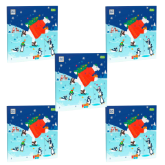 Ritter Sport 2024 5STK Адвент-календарь, 24 сладких сюрприза, 36см х 36см, 5 штук х 347 грамм 