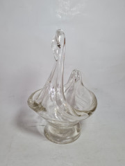 Чаша винтажная Murano в форме лебедя, муранское стекло, 19 x 16,5 x 26 см, Италия, 1960-1970гг.