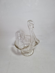 Чаша винтажная Murano в форме лебедя, муранское стекло, 19 x 16,5 x 26 см, Италия, 1960-1970гг.