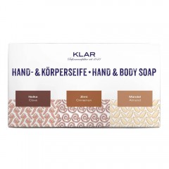 Klar Seifen Set Hand- &amp; Korperseifen Gewurze 3x100g  Набор Пряности для мыла для рук и тела 3x100г