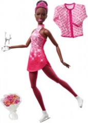 Mattel Barbie Eiskunstlauferin Puppe (schwarze Haare) Кукла Барби фигуристка (черные волосы)